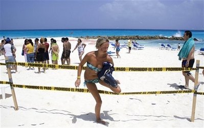 Mexico shuts Cancun beach, alleges sand was stolen