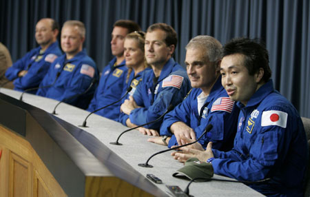 Astronauts return from space to sushi overload