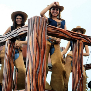 Beauty contest of cowgirls in Nicaragua
