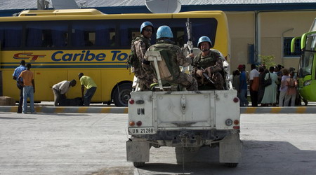 Protesters clash with UN troops in rural Haiti