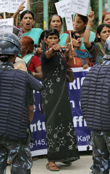 Nepali widows protest marriage incentive