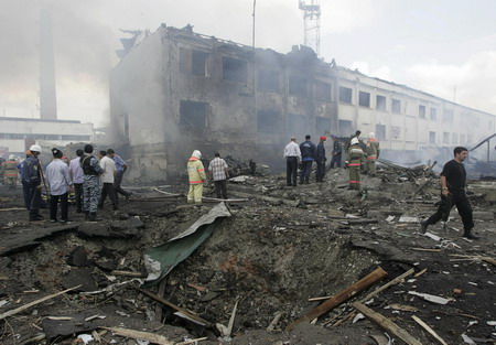 Suicide truck bomb kills at least 20 in Russia