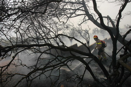 Wildfires in Greece mostly under control