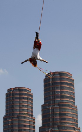 Volador de Papantla perform in Mexico City