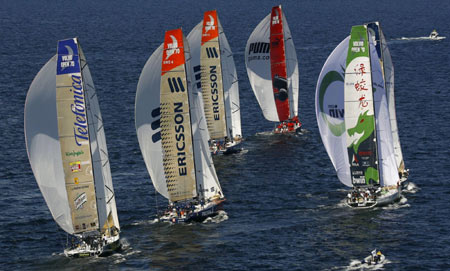 Volvo Ocean Race in Swedish archipelago
