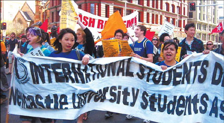 Students take to streets over safety