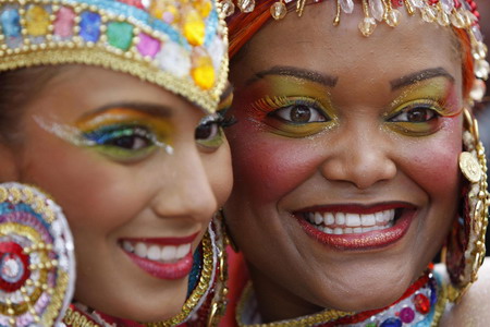 Annual Notting Hill Carnival parade in west London