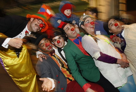 Clown festival in Valparaiso City