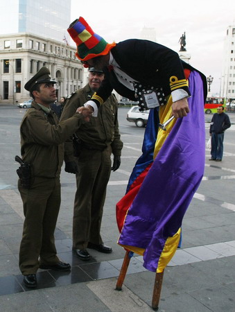 Clown festival in Valparaiso City