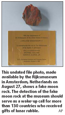 Vanishing moon rocks