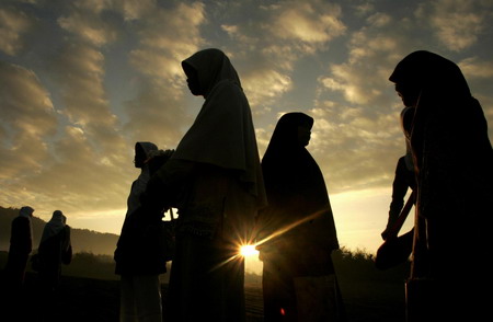Muslims celebrate feast ending Ramadan