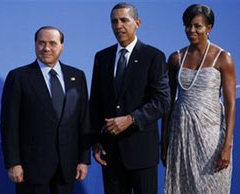 Berlusconi calls Obama, Michelle 'tanned'