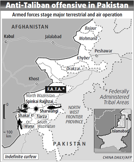 60 Taliban, 5 soldiers dead in Pakistan offensive