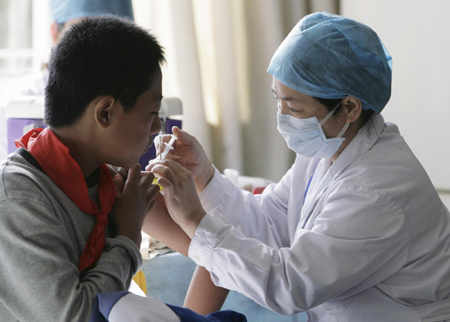 Beijing starts free A(H1N1) flu vaccination