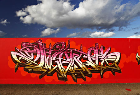Graffiti along River Thames
