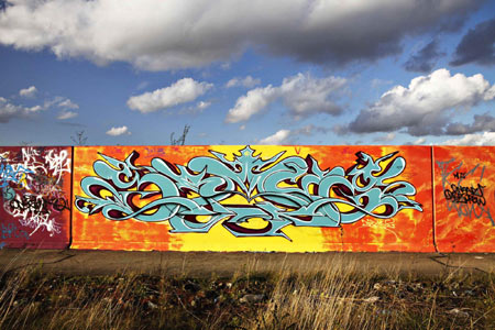 Graffiti along River Thames