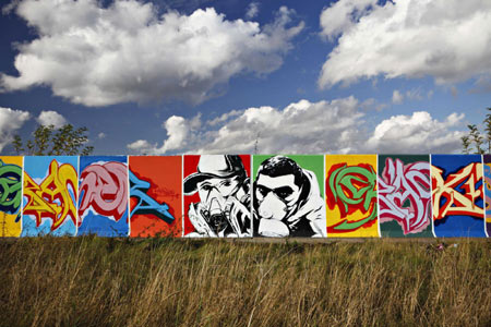 Graffiti along River Thames