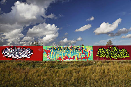 Graffiti along River Thames
