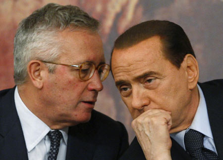 Berlusconi's spat with finmin resolved-spokesman