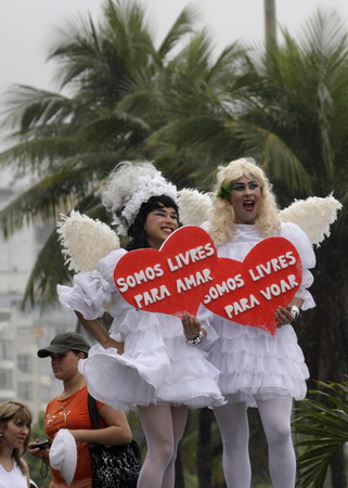 Gay parade in Rio de Janeiro