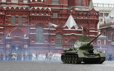 Military parade in Moscow in memory of WWII