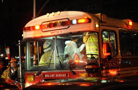 40 cleared after exposure to unidentified white powder in NY