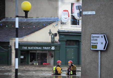 UK hit by floods after record rainfall