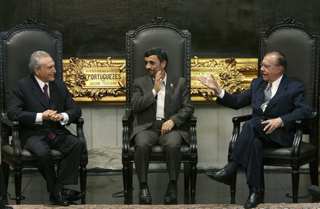 Iran's Ahmadinejad on trip to Brazil