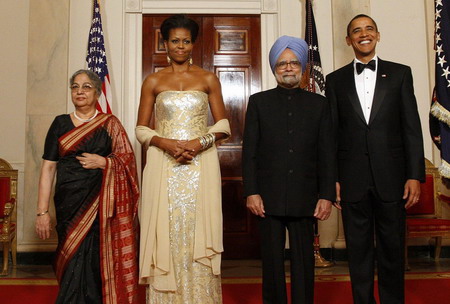Indian leaders taste fine food on US visits