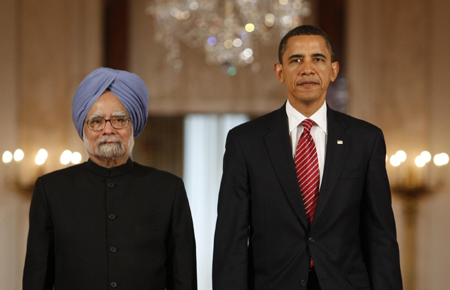 Obama hails US-India ties amid talks with Singh