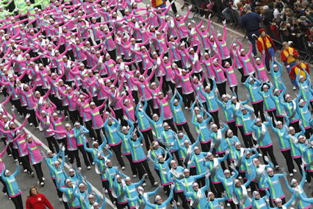 Macy's Thanksgiving day parade in New York