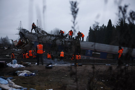 Terrorist bombing feared behind Russia train derailment