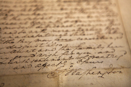 George Washington letter to be auctioned