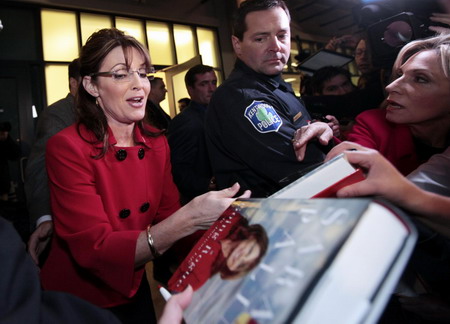 Palin book tour host to foreign press: stay away