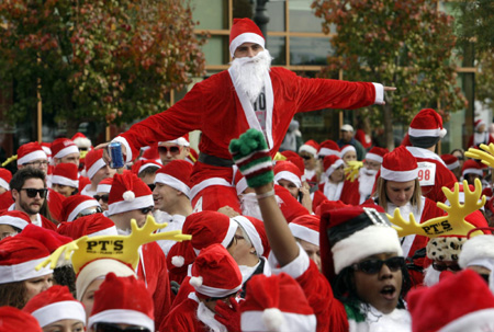 Most Santas in one place