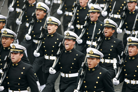 Peru holds military parade