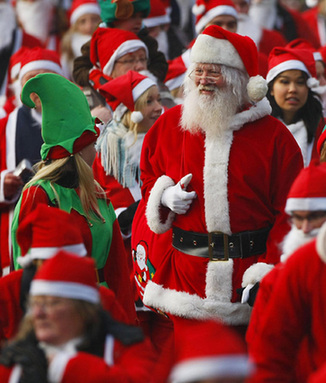 Great Scottish Santa Run in Scotland