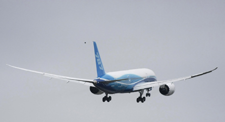 Boeing's 787 jetliner makes first test flight