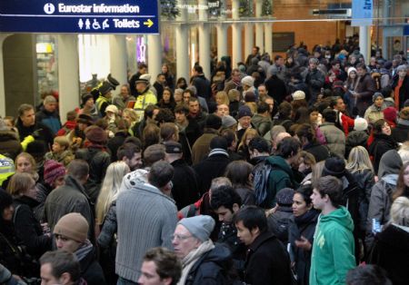 Cold snap traps four trains in Channel Tunnel