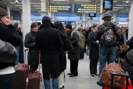 Cold snap traps four trains in Channel Tunnel