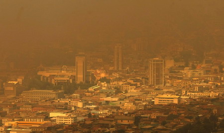 Forest fire in Chile burns thousands of acres of land
