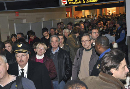 Newark airport terminal locked down over security