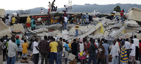 Tens of thousands feared dead after Haiti quake