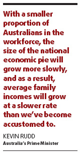Rudd: Australians need to be more productive