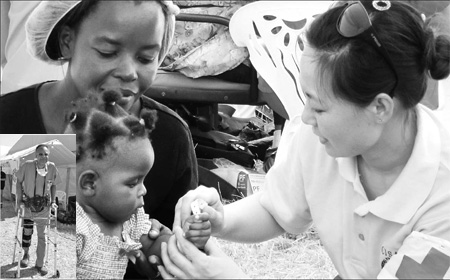 Chinese medical teams on ground