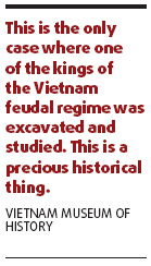 Mummified corpse of ancient Vietnam king reburied
