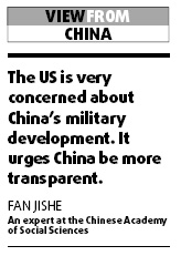 US 'wary of China's military growth'