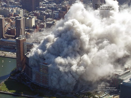 Aerial shots of September 11 attack released