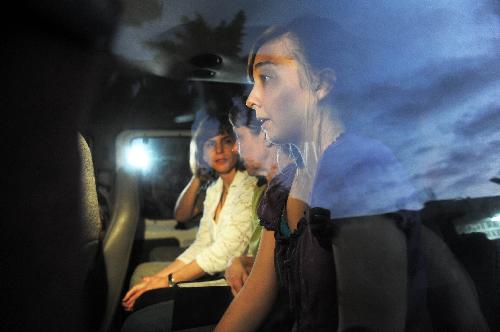 Eight freed Americans leave for home