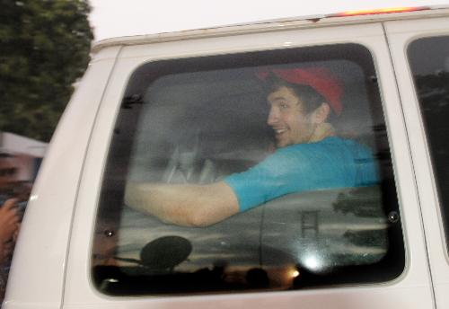 Eight freed Americans leave for home